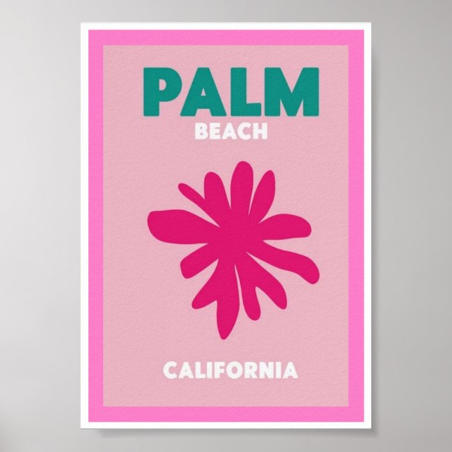 Póster Mini Poster - Palm Beach California (Frente)