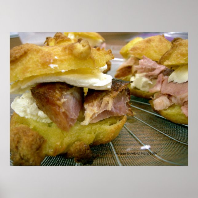 Póster Mini sándwiches de jamón y queso (Frente)