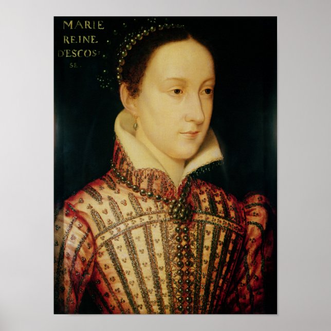 Póster Miniatura de María Reina de Escocia, c.1560 (Frente)