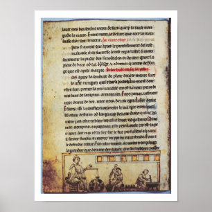 Póster Miniatura inglesa, 'Medica', ilustrando un apoth