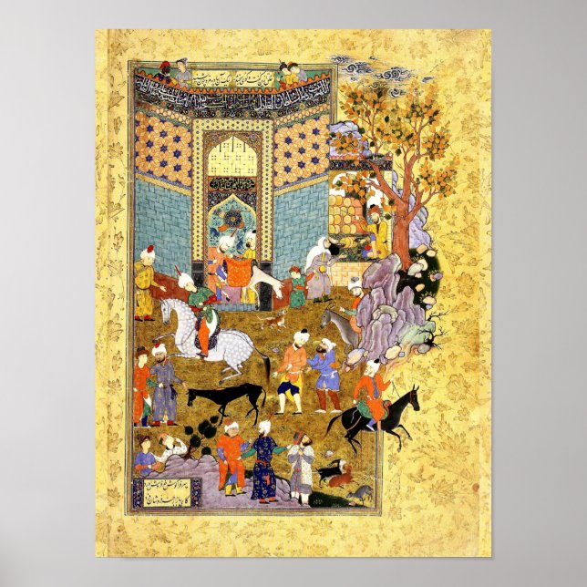 Póster Miniatura persa: ¡No vendas mi maravilloso burro! (Frente)