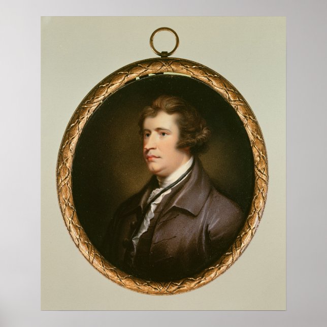 Póster Miniature of Edmund Burke, 1795 (Frente)
