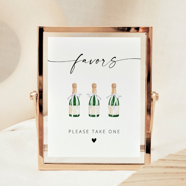 Póster Minibotellas de champán de estilo moderno y elegan (Subido por el creador)