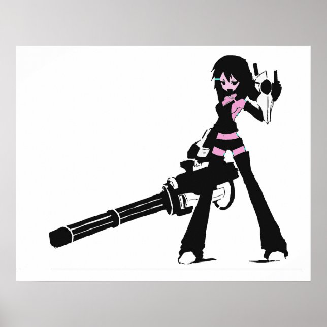 Póster Minigun lass! (Frente)
