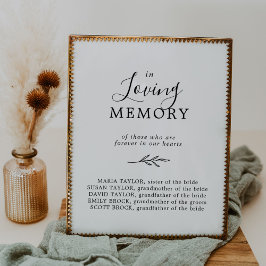 Póster Mínima Leaf Blanco Negro En El Memorial De La Memo