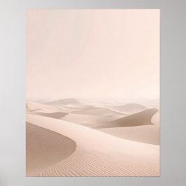 Póster Minimal Desert Dunes Wall Art Print