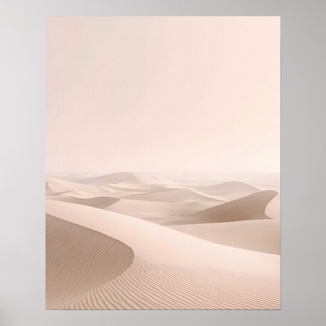 Póster Minimal Desert Dunes Wall Art Print (Frente)
