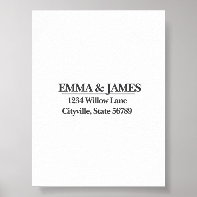 Póster Minimal Elegant Wedding Welcome Sign – Ivory Marbl (Frente)