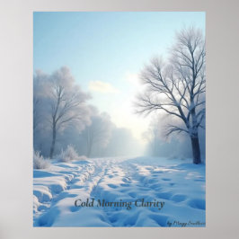 Póster Minimal Winter Calm Poster – Neutral Wall Art