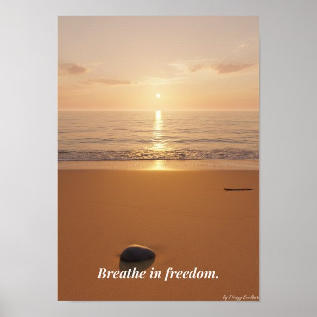 Póster Minimal Winter Calm Poster – Neutral Wall Art (Frente)