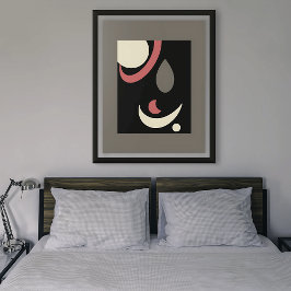 Póster Minimalismo cósmico: Geometría celeste