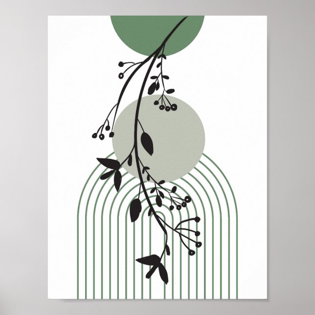 Póster Minimalismo floral (Frente)