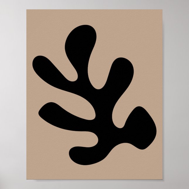 Póster Minimalist Abstract Algae Matisse Style  (Frente)