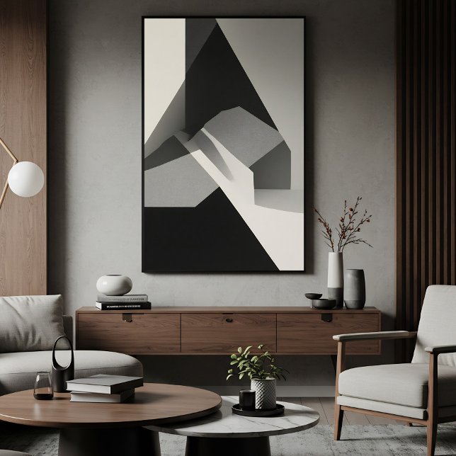Póster Minimalist Abstract Black White Gray (Subido por el creador)