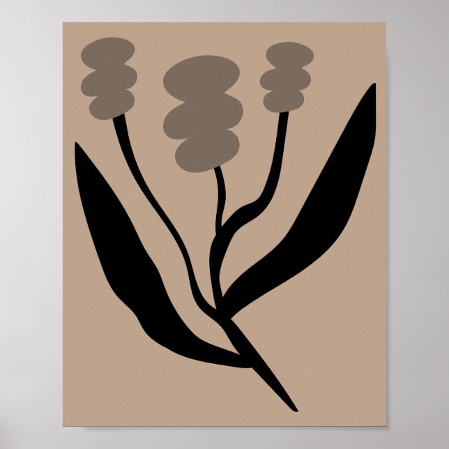 Póster Minimalist Abstract Botanical Matisse Style (Frente)