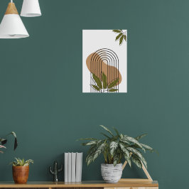 Póster minimalist botanical boho wall art poster