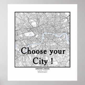 Póster Minimalist City Maps Poster Line Art EUROPE