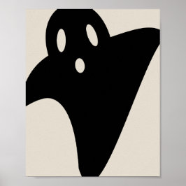 Póster Minimalist cute ghost