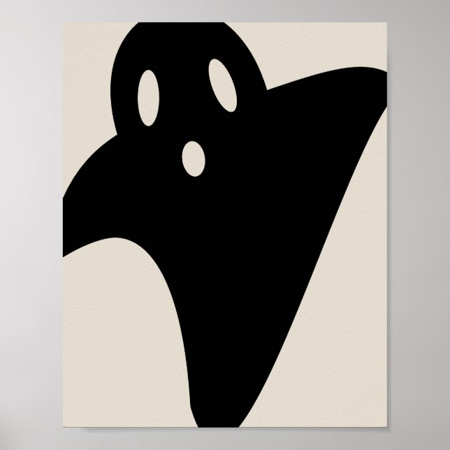 Póster Minimalist cute ghost  (Frente)