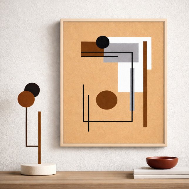 Póster Minimalist Geometric Balance in Neutral Tones (Subido por el creador)