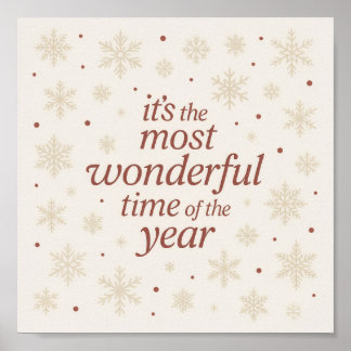 Póster Minimalist Holiday Printable Wall Art