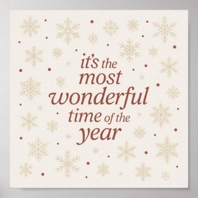 Póster Minimalist Holiday Printable Wall Art (Frente)