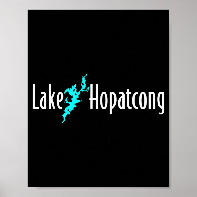 Póster Minimalist Lake Hopatcong - New Jersey  (Frente)