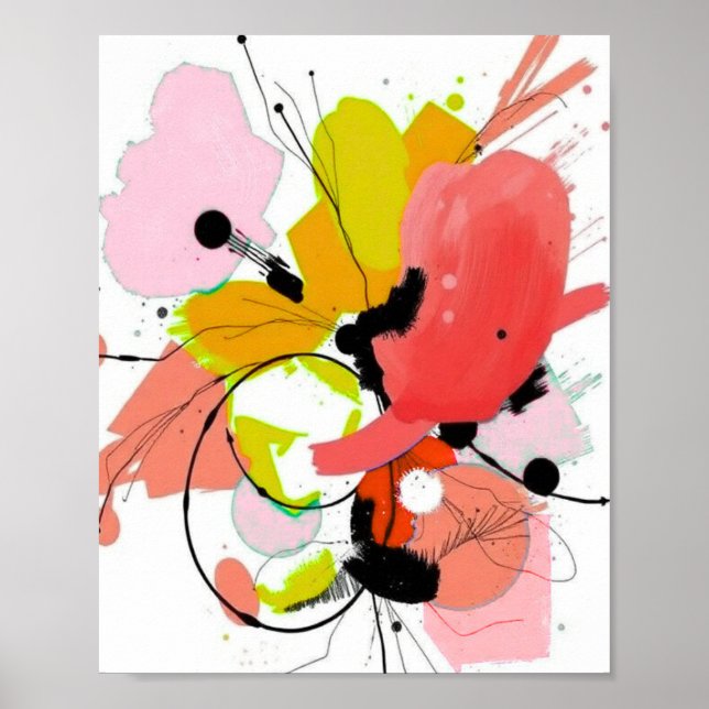 Póster Minimalist Modern Geometric Art Poster (Frente)