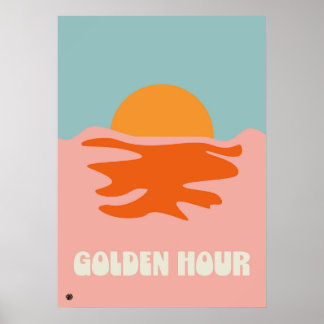 Póster Minimalist Modern Home Sunset Poster 