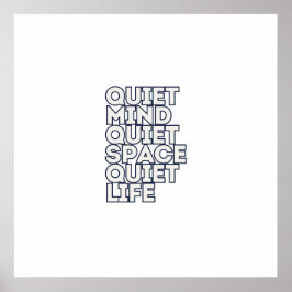 Póster Minimalist Motivational Quote Square Canvas