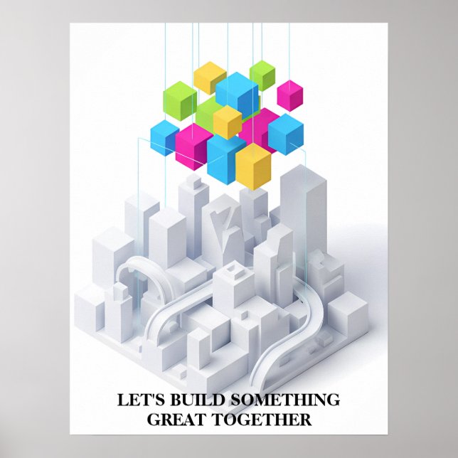 Póster Minimalist Motivational Wall Art Print (Frente)