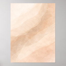 Póster Minimalist Neutral Abstract Wall Art – Beige Organ