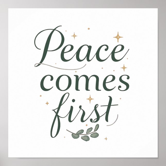 Póster Minimalist Self Care and Zen Saying (Frente)