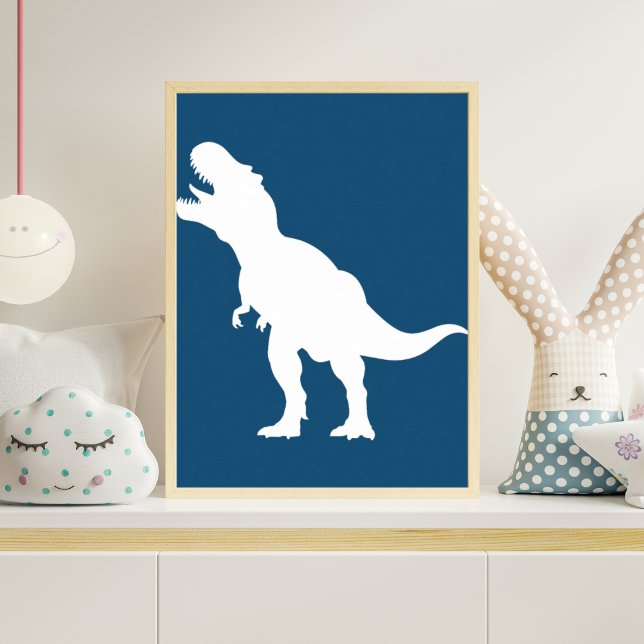 Póster Minimalist T-Rex Dinosaur Silhouette Nursery Wall (Subido por el creador)