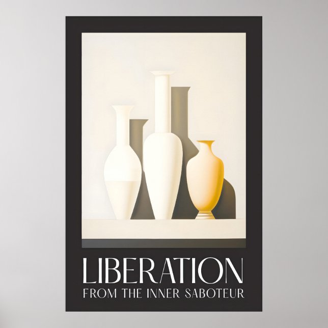 Póster Minimalist Vases Art Print Serenity Still Life (Frente)