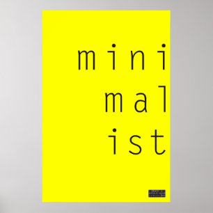 Póster Minimalista 003 - Poster de color de fondo Persona