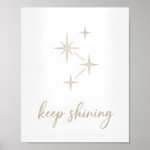 Póster Minimalista constelación de estrellas doradas "Sig