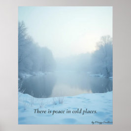 Póster Minimalista de Calma Invernal – Arte de Par