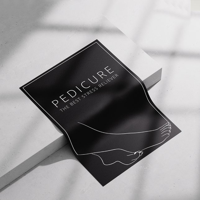 Póster minimalista de pedicura relajante (Subido por el creador)