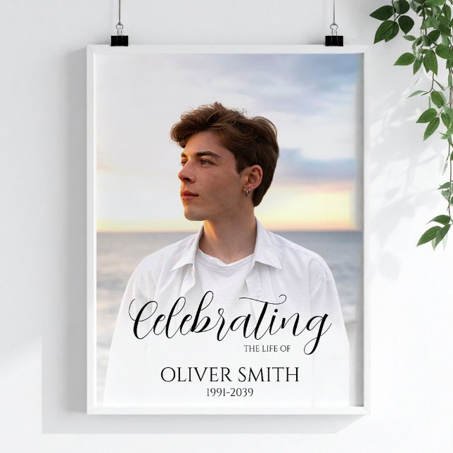 Póster Minimalista Memoria Foto Personalizada Celebración (Subido por el creador)