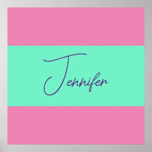 Póster Minimalista Moderno Llano Simple Color Pastel Tend