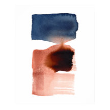 Minimalista moderno Resumen Sepia de color de agua