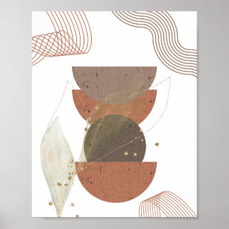 Póster Minimalista Resumen del diseño de Boho