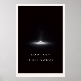Póster Minimalista Subestimado - Poder Silencioso Motivac