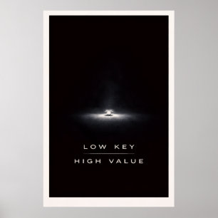 Póster Minimalista Subestimado - Poder Silencioso Motivac