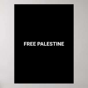 Póster Minimalista texto de personalizado blanco negro de