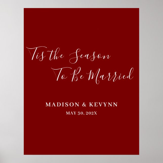 Póster Minimalista y Chic | Boda  (Frente)