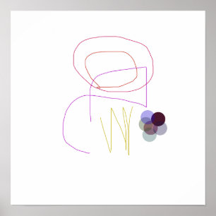 Póster Minimalista y geométrico