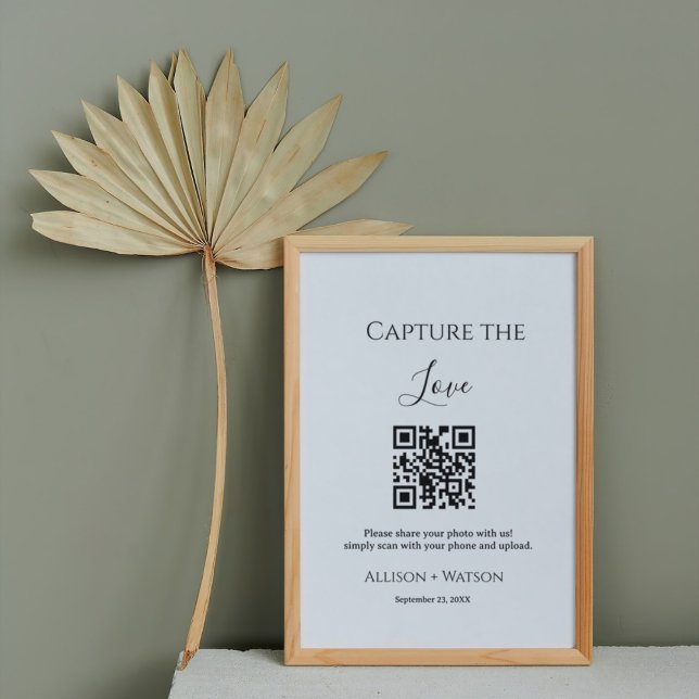 Póster Minimlist Capturar la foto del boda de código QR d (Subido por el creador)