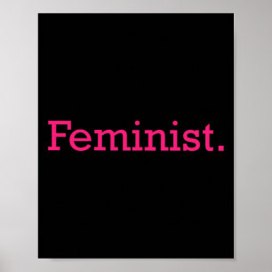 Póster Mínimo feminista resiste al patriarcado